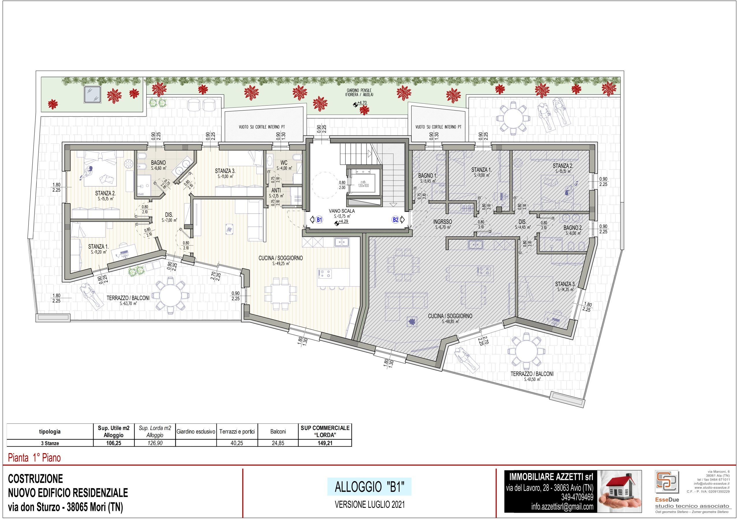 PLANIMETRIE EDIFICI DA COSTRUIRE vendita immobiliare Azzetti srl immobiliare